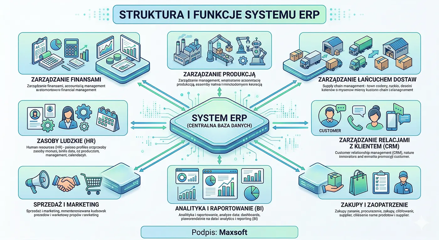 Schemat systemu ERP